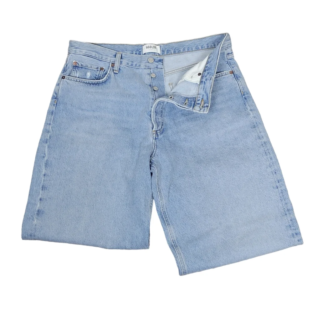 AGOLDE Low Rise Baggy Jeans in Void Size 30 - Picture 8 of 10